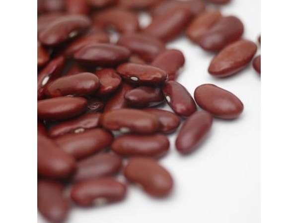 A close up of kidney beans.