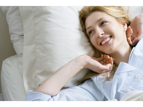 Woman waking up