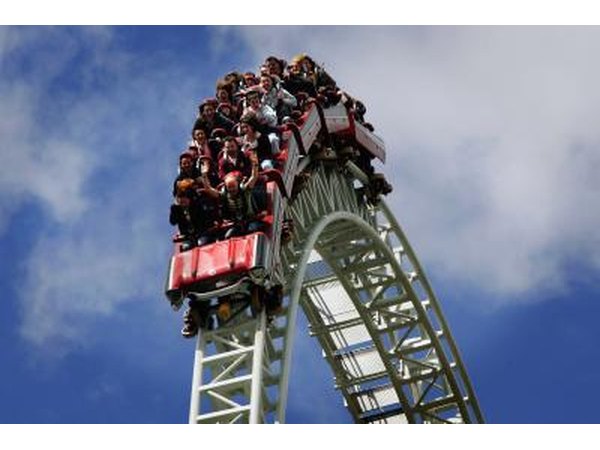 Stealth rollercoaster in Thorne Park in England