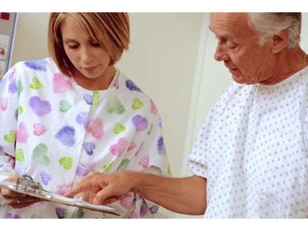 Nurse with patient