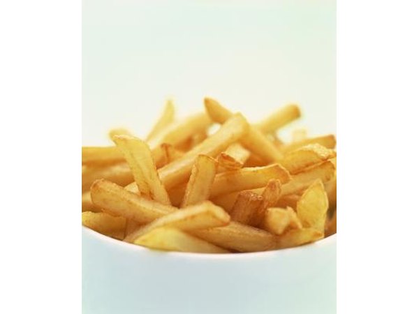 French fries are a traditional side for crab cakes.