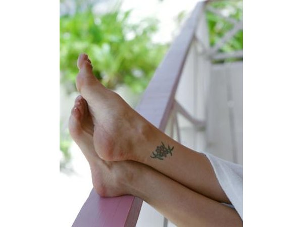Ankle tattoos can be small and non-threatening.