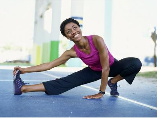 Woman streching