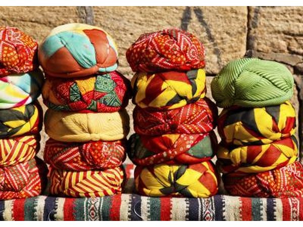 colorful turbans in Persia