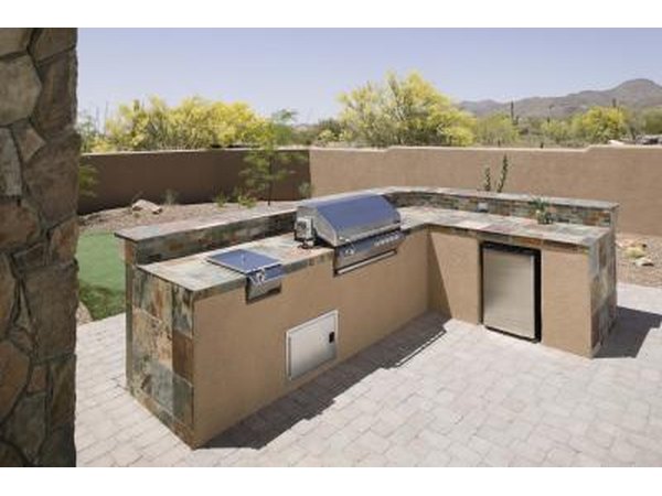 Use weatherproof materials on outdoor cabinetry.