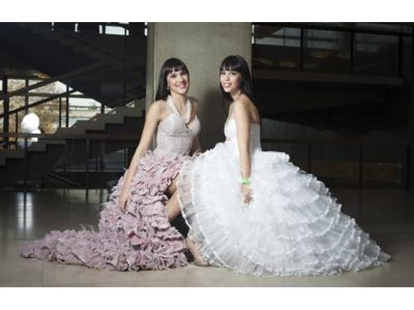 Petite women should avoid voluminous ballgowns and ruffles.