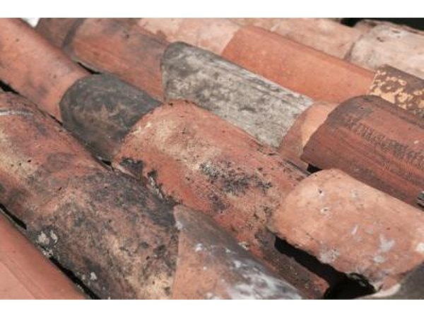 Clay tiles are made from earth that is baked in a kiln to remove moisture