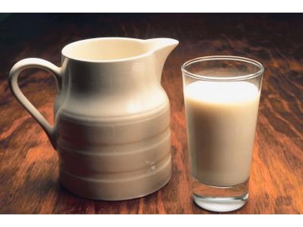 A jug and glass of milk.
