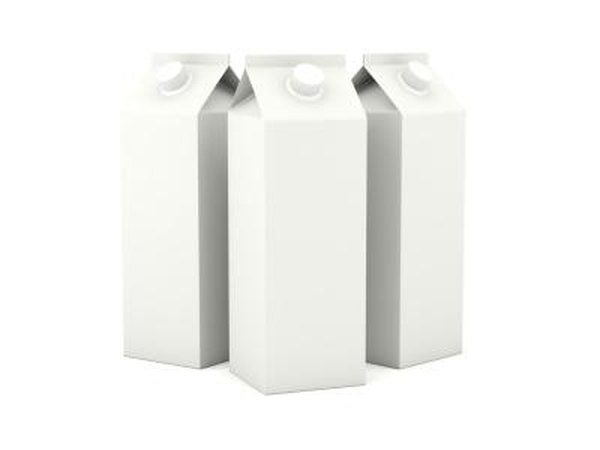 Milk cartons.