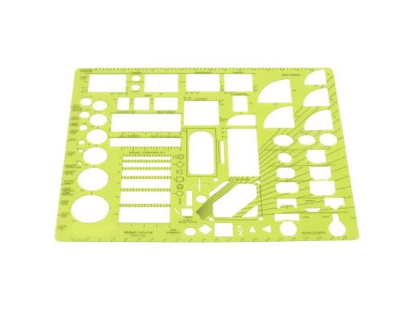 Stencils or templates make drafting work more precise and consistent.