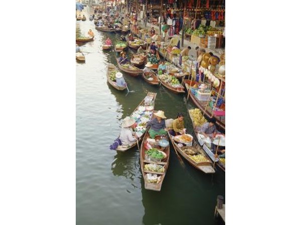 Floating market in Bangkok