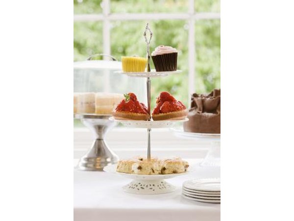 Cakes and pastries are high in carbs.