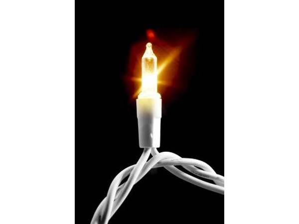 Lights can be incorporated into the rest of your wedding decor, too.
