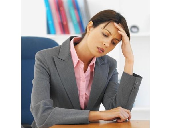 Woman feeling overwhelmed
