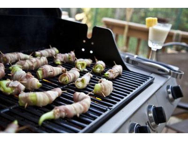 Gas grill.