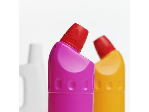 Bleach bottles.
