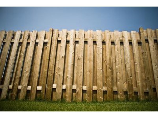 Wood fence