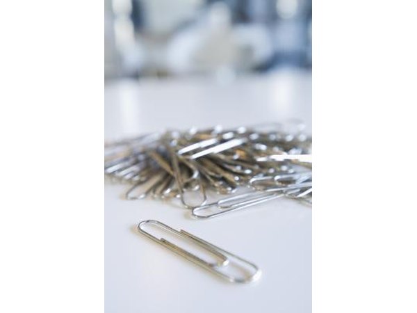 A paperclip will make a good anchor.