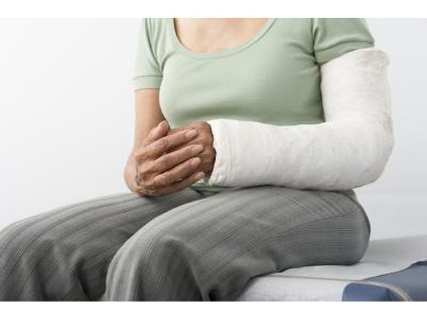 Person with broken arm