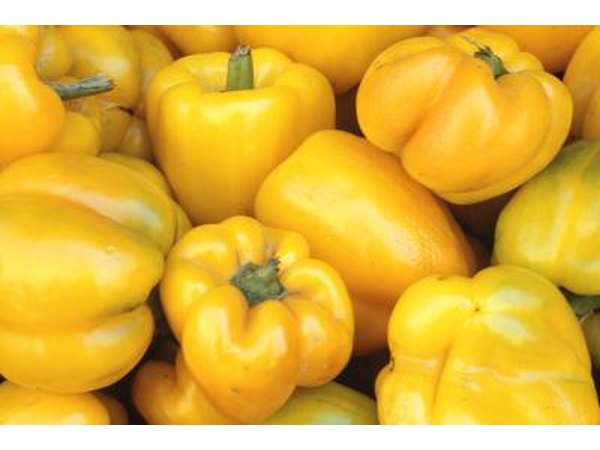 Yellow bell peppers.