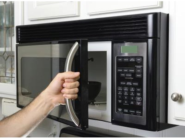 Coffee mug in microwave