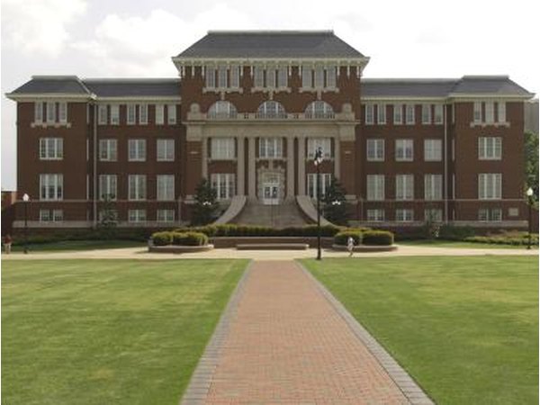 Chancellor's building on pristine campus