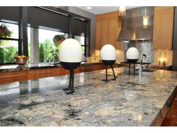 Granite adds sophistication to a kitchen or restroom.