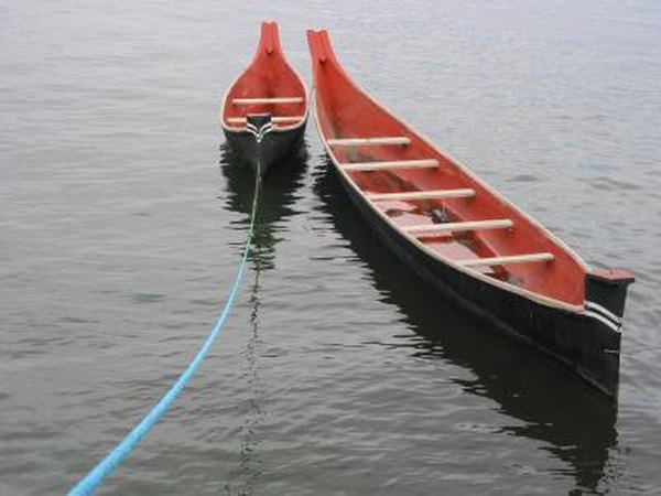 The Iroquois used pine resin to seal their canoes.