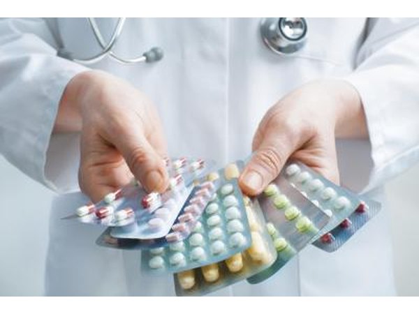 Doctor with antibiotics.