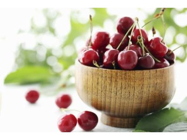 Basket of cherries