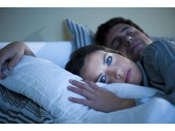 A woman with insomnia
