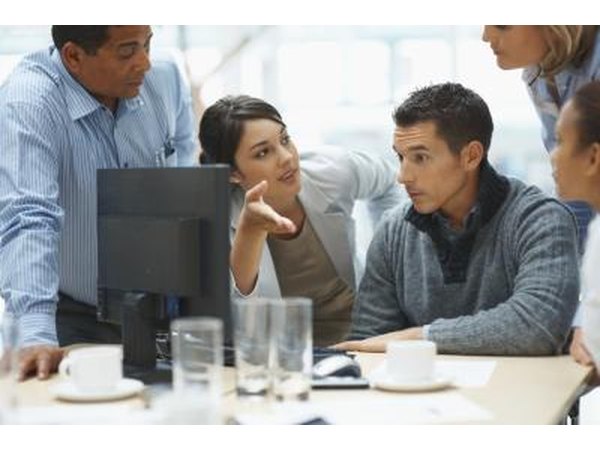 Business consultants work directly with departments within an organization.