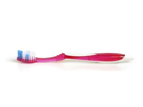 use an old toothbrush to clean mortar between bricks