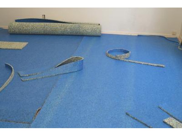 Carpet pad is laid underneath the carpet to make the flooring more comfortable