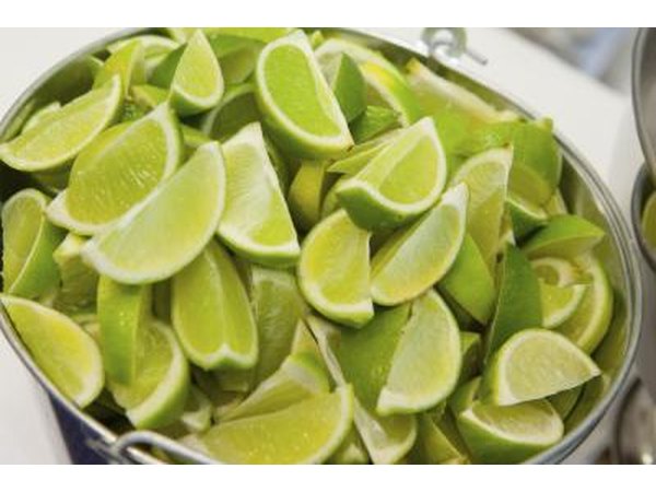 Wedges of limes.