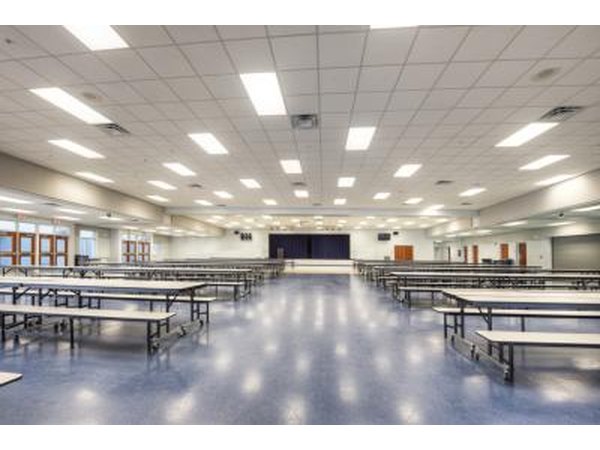 Cafeteria workers are high school graduates.