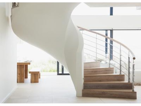 Curving Stairs, Modern house