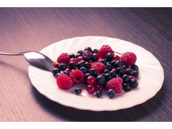 Plate of fresh berries
