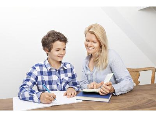 Boy with tutor