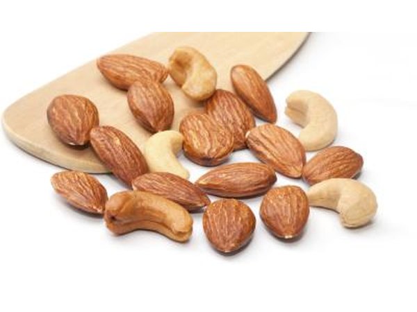 The monosaturated fats found in nuts is also helpful.