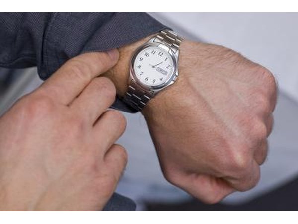 Wrist watches are traditional wedding gifts for the groom.
