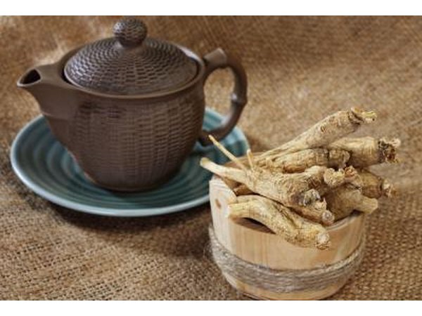 Ginseng root and tea