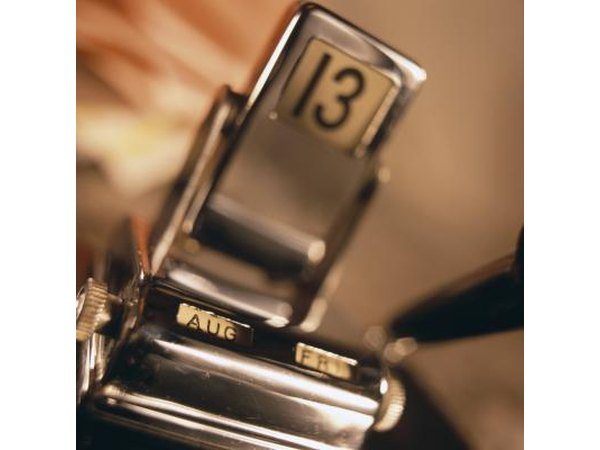 A unique desk calendar