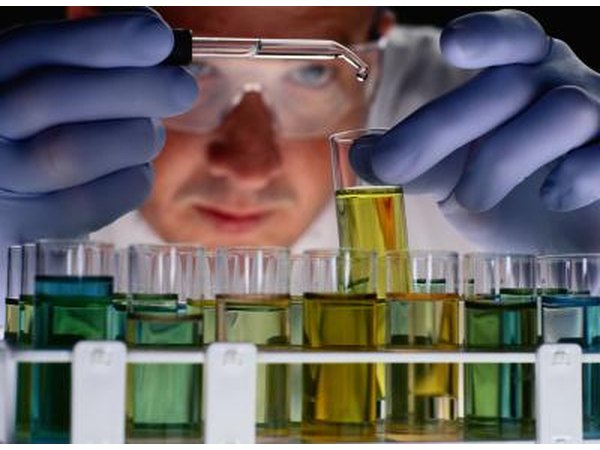 Chemist in lab.