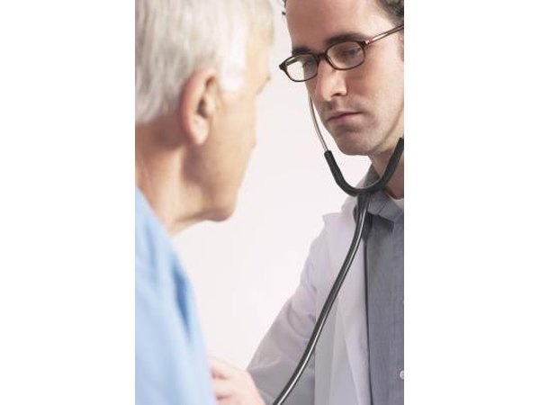 Doctor with elderly patient