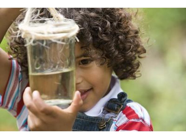 boy with jar of mixture