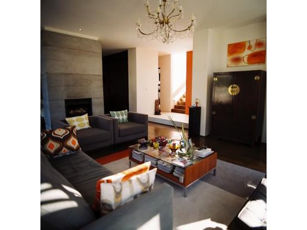 Living room with lighter tones on walls.