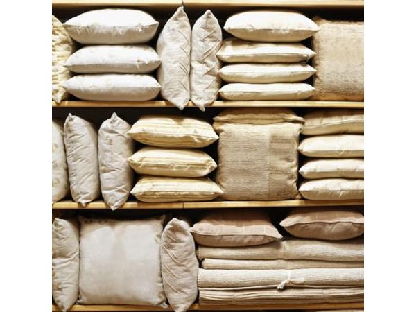 Pillows are made from a variety of materials.
