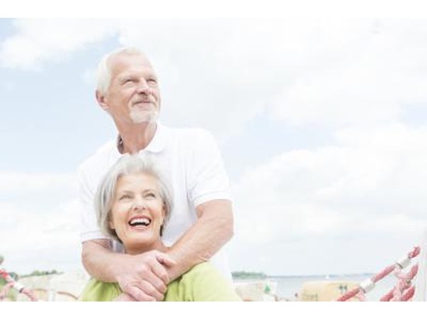 Senior couple at the beach