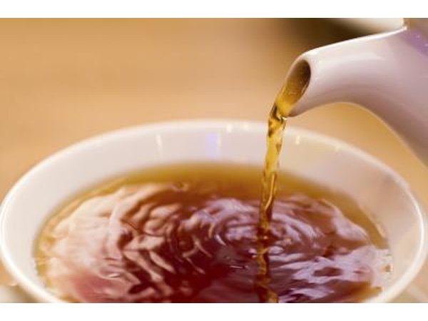 Black tea stains paper darker and more quickly than other teas.